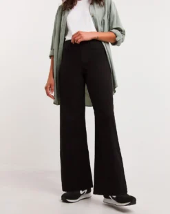 Lottie Black Pull On Wide Leg Jeggings| Black -Cheap Wovinity Store x01nb900751w