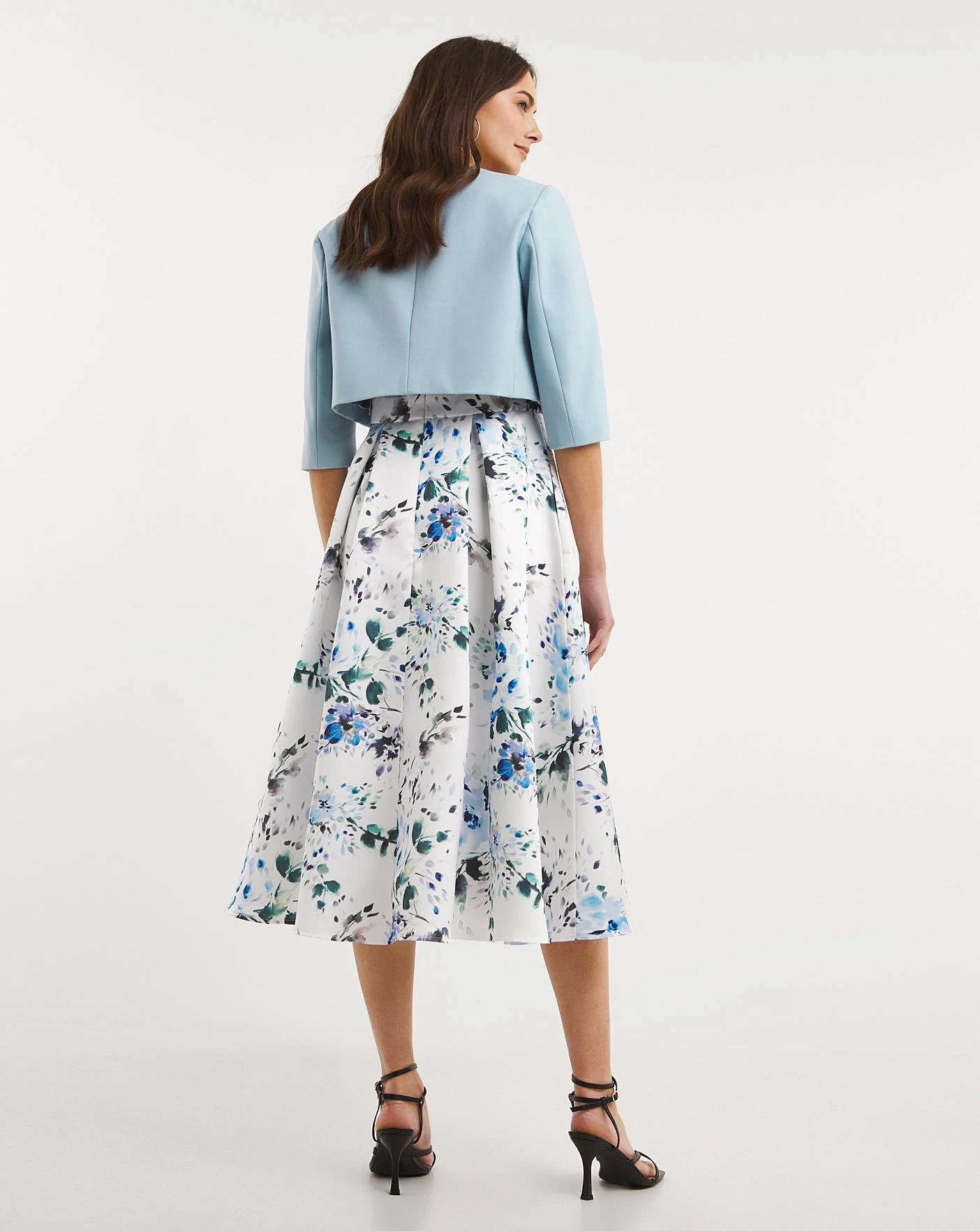 Joanna Hope Prom Dress And Shrug Jacket| Cream 2 Joanna Hope Prom Dress And Shrug Jacket| Cream - Image 2