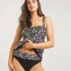 Mix And Match Non Wired Tankini Top| Animal Print