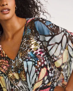 MAGISCULPT Embellished Kaftan| Butterfly Print -Cheap Wovinity Store x01qs303747w