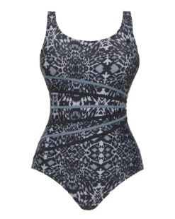 Sports Piping Swimsuit| Animal Print -Cheap Wovinity Store x01qs391702s