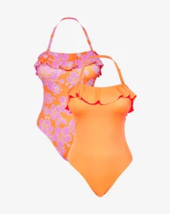 Simply Be Value 2 Pack Swimsuits| Retro Floral -Cheap Wovinity Store x01qs514951s