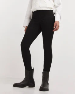 Black Jersey Denim Leggings| Black -Cheap Wovinity Store x01tt121749w