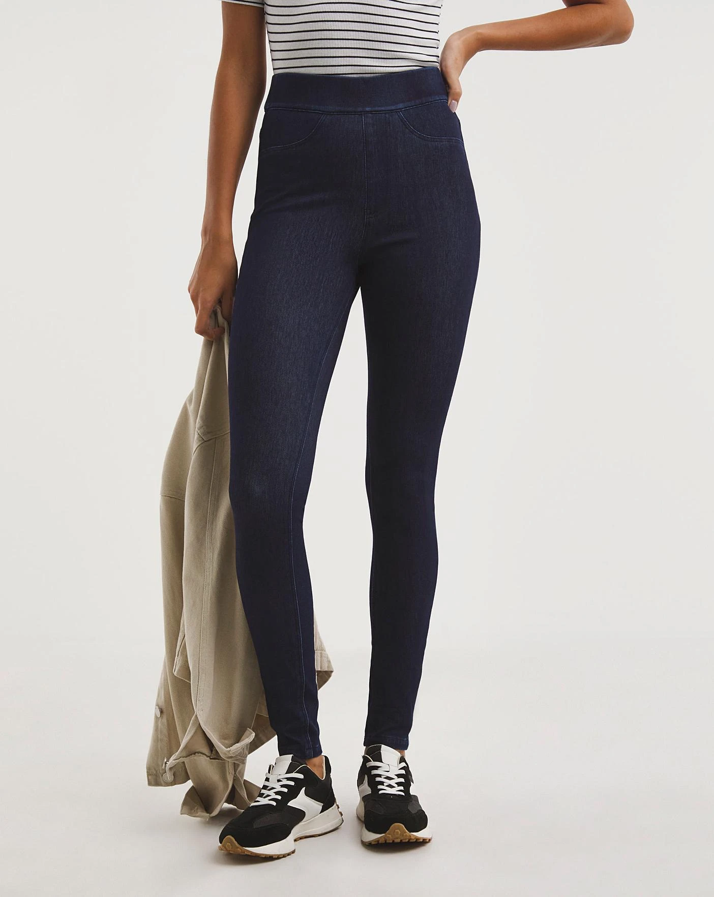 Indigo Jersey Denim Leggings| Indigo 3 Indigo Jersey Denim Leggings| Indigo - Image 3