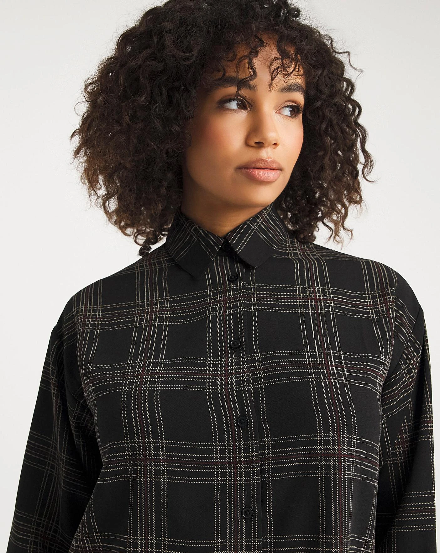 Camel Check Print Check Shirt| Check Print 3 Camel Check Print Check Shirt| Check Print - Image 3