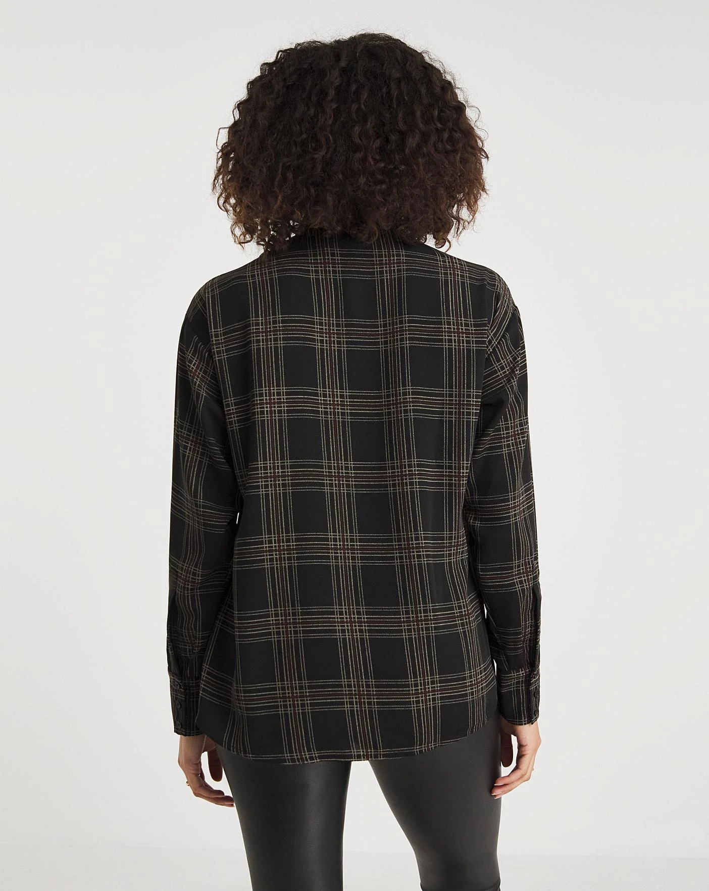 Camel Check Print Check Shirt| Check Print 2 Camel Check Print Check Shirt| Check Print - Image 2