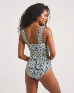 Joanna Hope Non Wired Swimsuit| Tile Print -Cheap Wovinity Store x01ut311746w