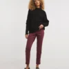 Simply Be Burgundy Bella Slim Jeggings| Burgundy