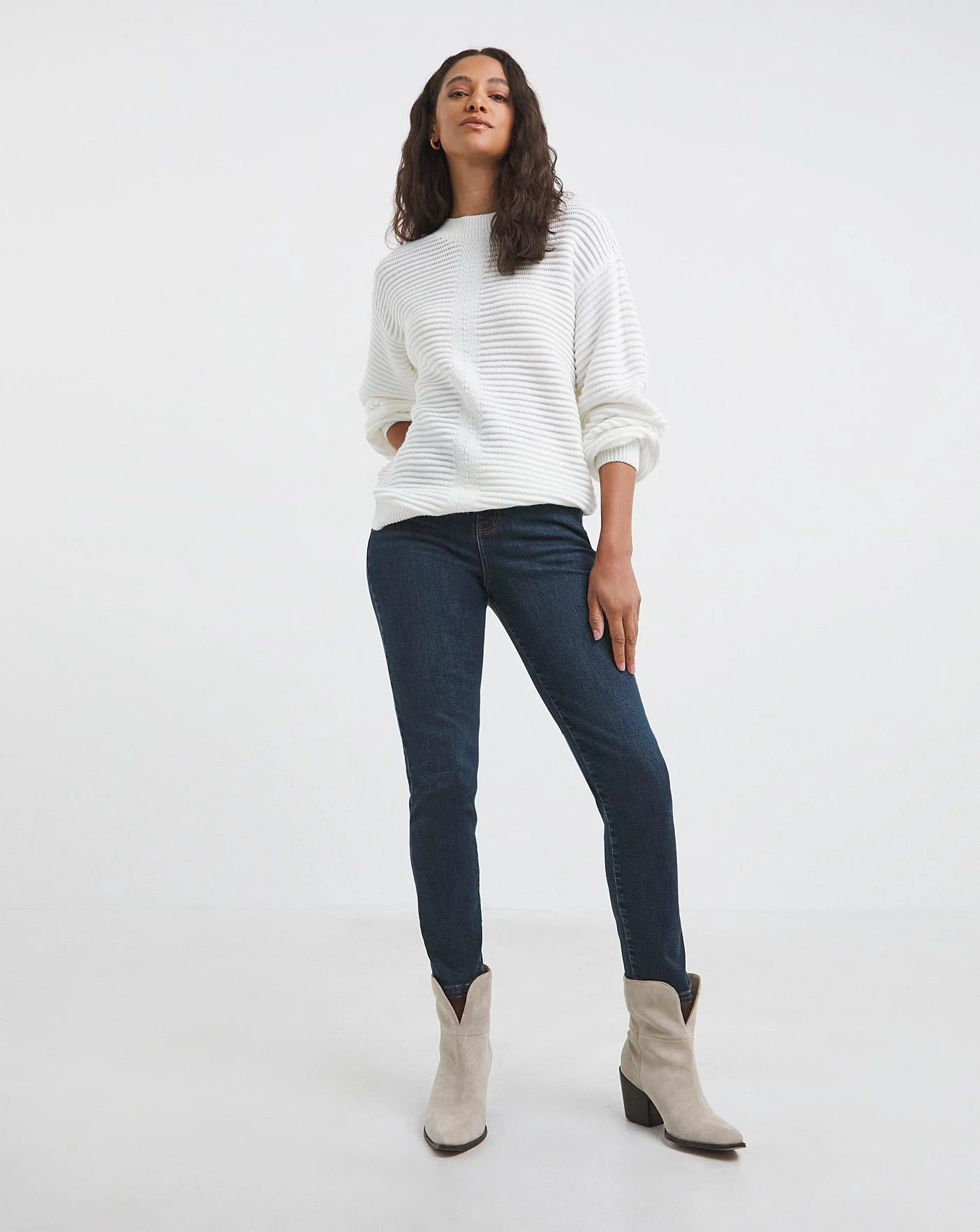 Vintage Blue Cosy Slim Jeans| Vintage Blue 1 Vintage Blue Cosy Slim Jeans| Vintage Blue