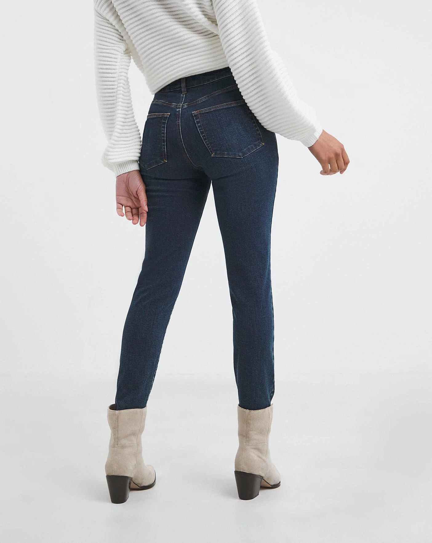 Vintage Blue Cosy Slim Jeans| Vintage Blue 4 Vintage Blue Cosy Slim Jeans| Vintage Blue - Image 4