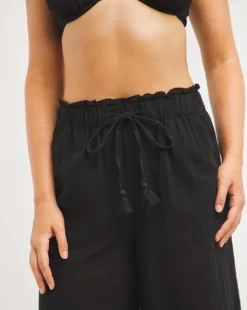 Cotton Beach Trousers| Black -Cheap Wovinity Store x01vb558707s