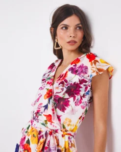 Joanna Hope Floral Wrap Maxi Dress| Multi -Cheap Wovinity Store x01wi235739w