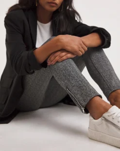 Lurex Herringbone Power Ponte Mock Trouser| Sequin -Cheap Wovinity Store x01zb907733w