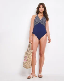 Figleaves Tailor Swimsuit Regular Length| Navy Stripe 9 Figleaves Tailor Swimsuit Regular Length| Navy Stripe -Cheap Wovinity Store x02ut611739w