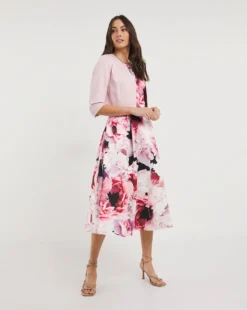 Joanna Hope Blush Prom Dress & Shrug| Floral