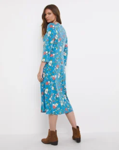 Julipa Square Neck Dress| Blue Floral 7 Julipa Square Neck Dress| Blue Floral -Cheap Wovinity Store x07vh098742s
