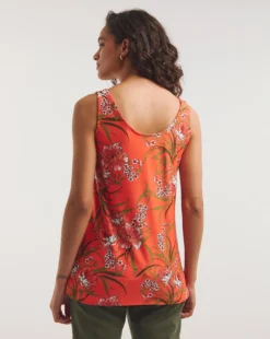 Floral Print Scoop Back Vest| Floral Print -Cheap Wovinity Store y01ab787733w