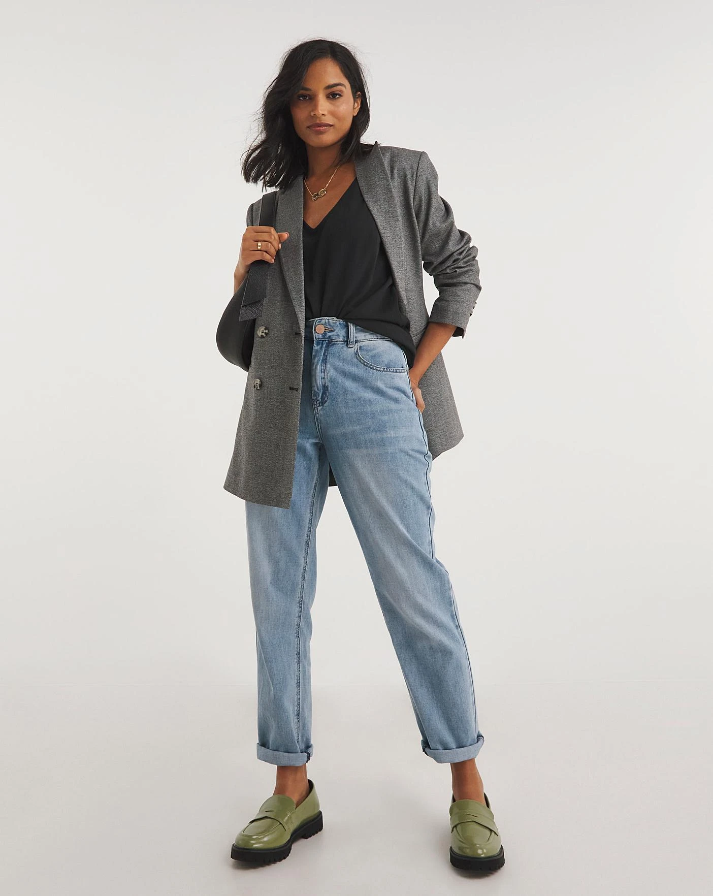 Black V Neck Woven Vest| Black 4 Black V Neck Woven Vest| Black - Image 4