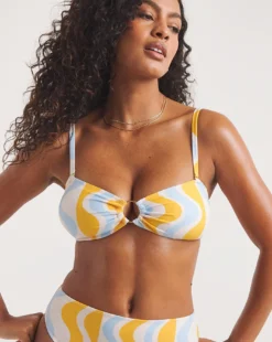 Chelsea Peers Bandeau Ring Bikini Top| OFFWHT STRP -Cheap Wovinity Store y01cd117726w