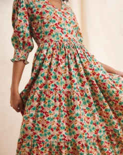 Anise Erica Midi Dress| Multi Coloured Floral -Cheap Wovinity Store y01eg390501w