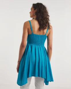 Joe Browns Crochet Cami Summer Tunic| Blue -Cheap Wovinity Store y01fa500735w