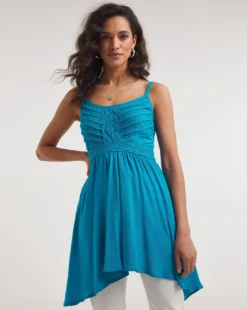 Joe Browns Crochet Cami Summer Tunic| Blue