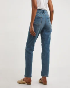 24/7 Western Blue Straight Leg Jeans| Vintage Blue -Cheap Wovinity Store y01fc024707w