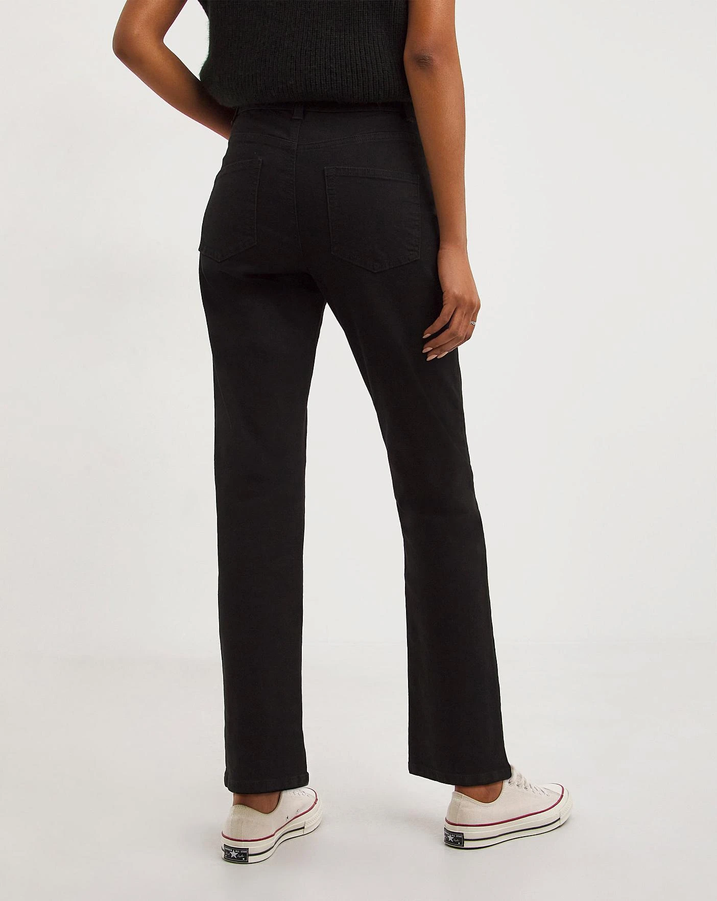 24/7 Black Straight Leg Jeans| Black 3 24/7 Black Straight Leg Jeans| Black - Image 3