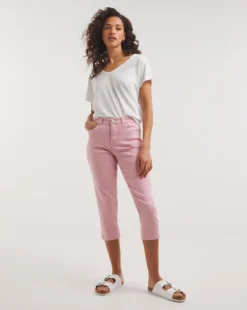 Dusky Pink 24/7 Crop Jean| Dusky Pink