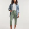Khaki 24/7 Crop Jean| Khaki