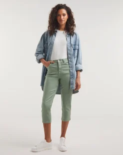 Khaki 24/7 Crop Jean| Khaki