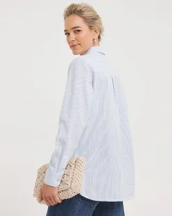 Blue Stripe Essential Shirt| Blue Stripe -Cheap Wovinity Store y01gp944708w