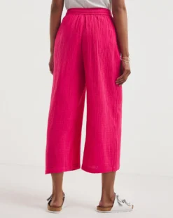 Watermelon Pink Soft Cotton Culottes| Watermelon -Cheap Wovinity Store y01gz624722w