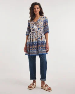 Joe Browns Boho Print Tunic| Blue Multi-coloured