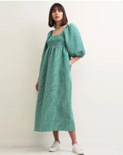 Nobody's Child Kylie Stripe Midi Dress| Green