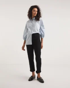 24/7 Black Straight Leg Jeans Made With Organic Cotton| Black