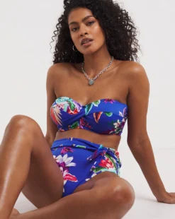 Fantasie Halkidiki Twist Bandeau Bikini Top| Ultra Marine