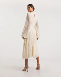 Joanna Hope Embellished Bridal Midi Dress| Ivory -Cheap Wovinity Store y01mn120708w