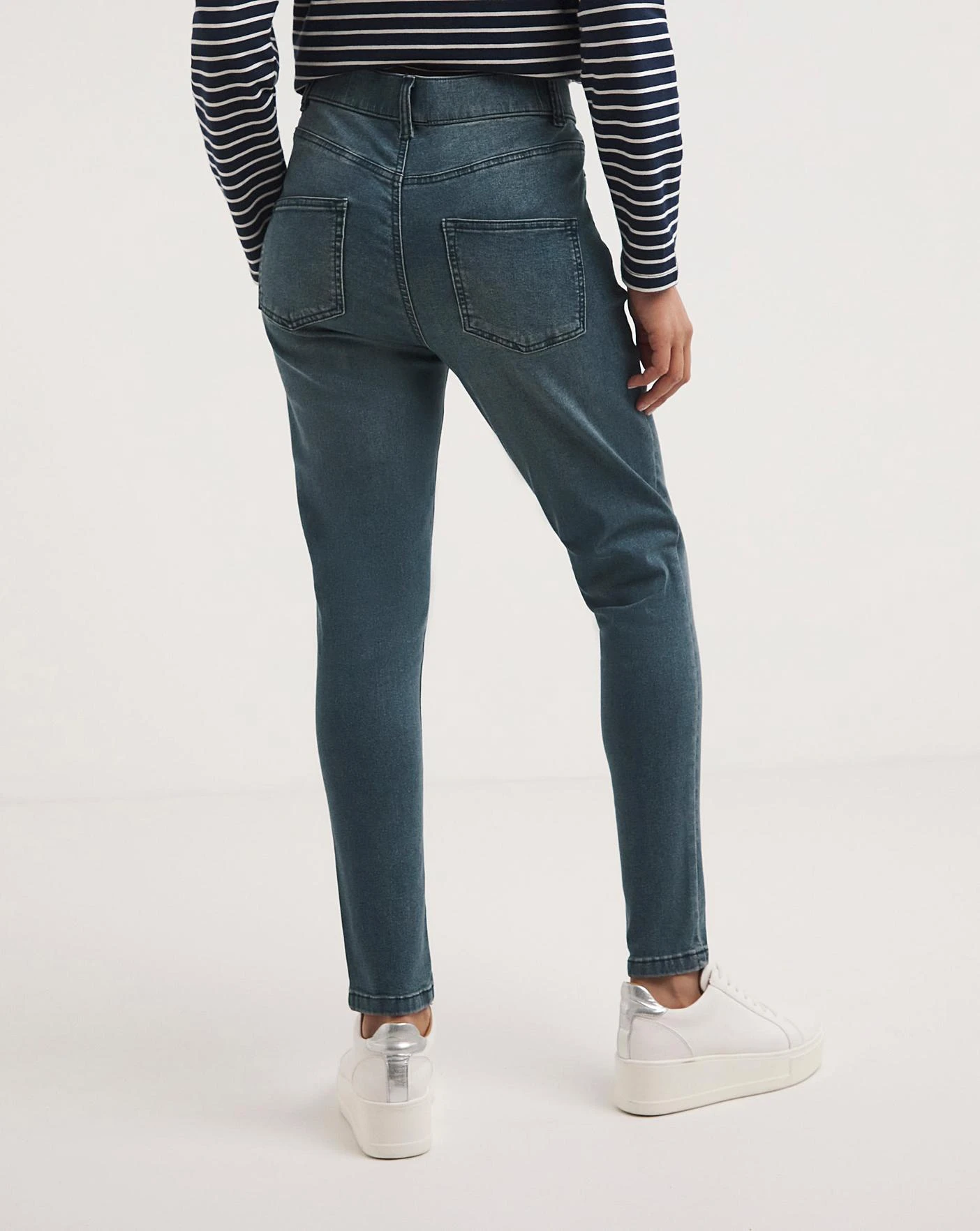 24/7 Vintage Blue Skinny Jeans Made With Organic Cotton| Vintage Blue 2 24/7 Vintage Blue Skinny Jeans Made With Organic Cotton| Vintage Blue - Image 2