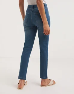 Bella Mid Blue Pull On Slim Leg Jeggings| Mid Blue -Cheap Wovinity Store y01nb664738w