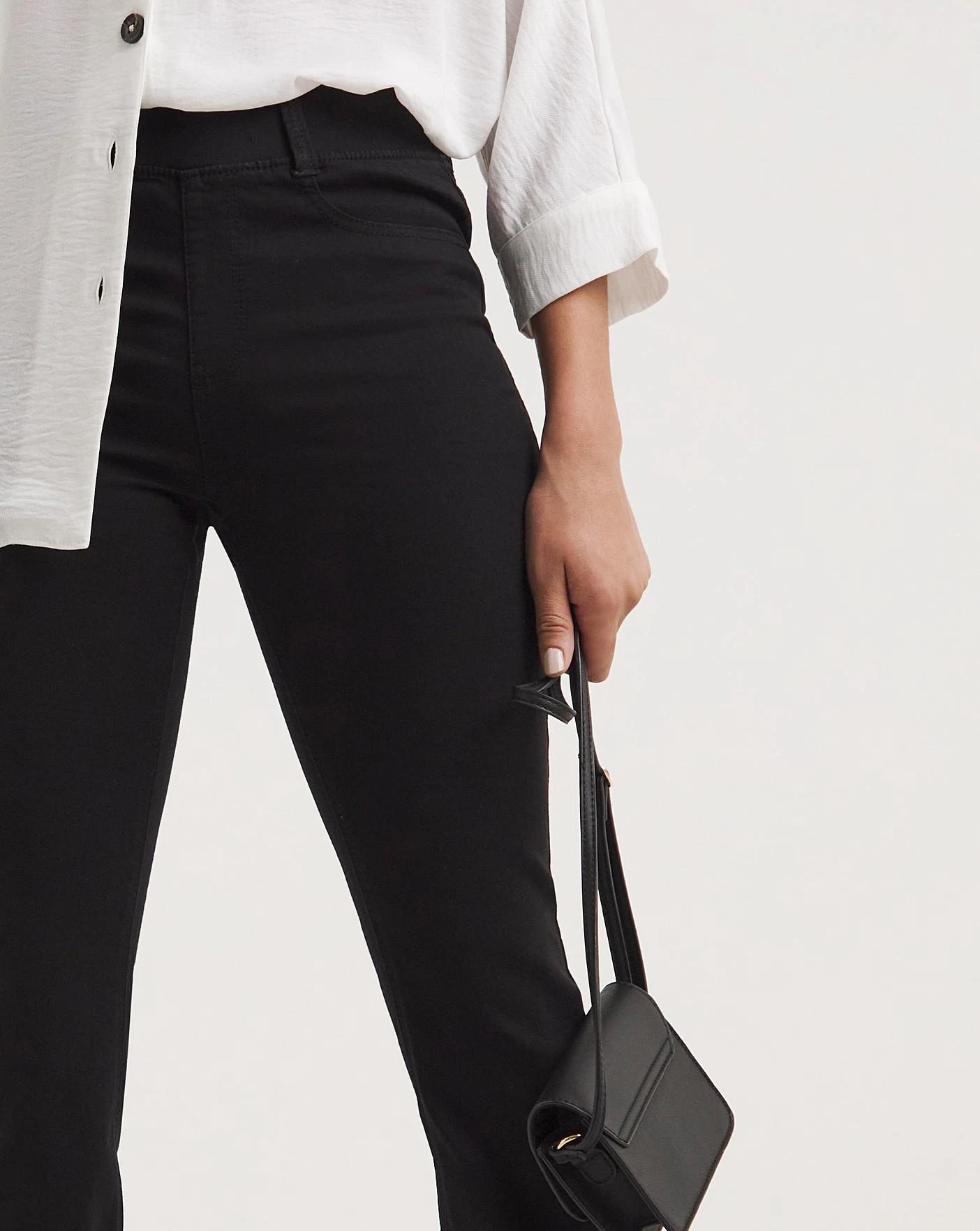 Erin Black Pull On Bootcut Jeggings| Black 4 Erin Black Pull On Bootcut Jeggings| Black - Image 4