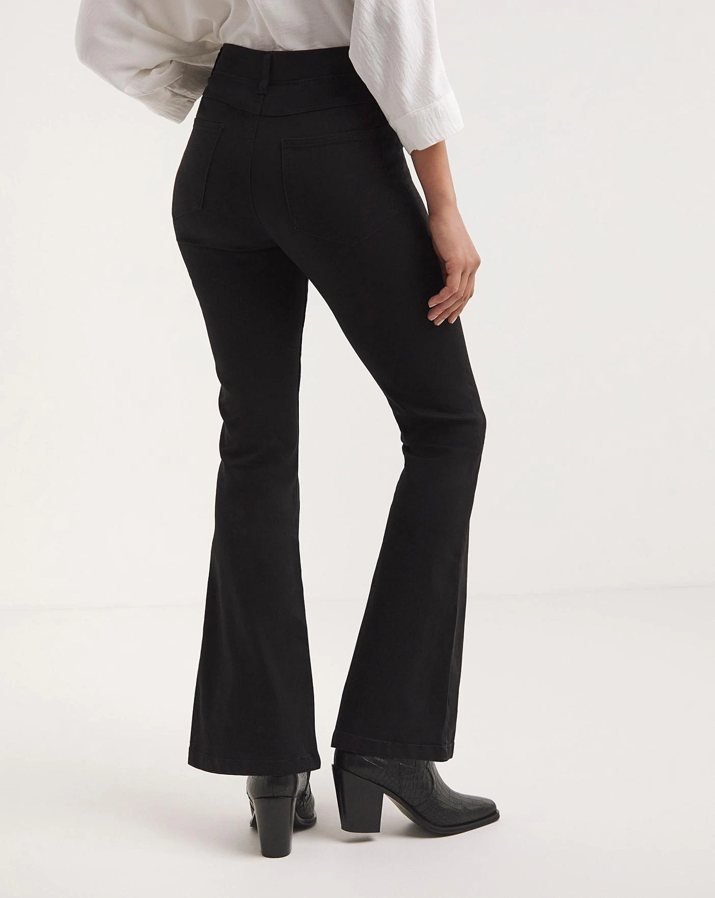 Erin Black Pull On Bootcut Jeggings| Black 5 Erin Black Pull On Bootcut Jeggings| Black - Image 5