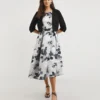 Joanna Hope Prom Dress And Shrug Jacket| Mono Print