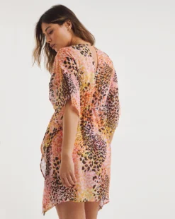 MAGISCULPT Embellished Kaftan| Animal Print -Cheap Wovinity Store y01pq376728w