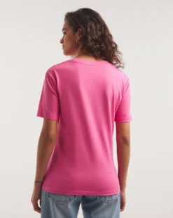 Basic Cotton Crew Neck Short Sleeve T-Shirt| Pink -Cheap Wovinity Store y01qb943732w
