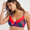Mix And Match Underwired Non Padded Bikini Top| Red