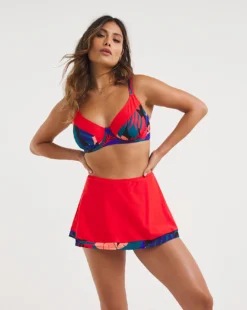 Mix And Match Underwired Non Padded Bikini Top| Red -Cheap Wovinity Store y01qs105749w