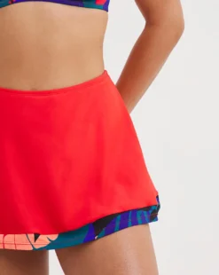 Mix And Match Skort| Red -Cheap Wovinity Store y01qs111747w