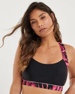 Sports Swim Crop Top| Tropical -Cheap Wovinity Store y01qs455739w