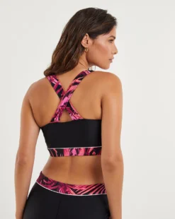 Sports Swim Crop Top| Tropical -Cheap Wovinity Store y01qs455740w